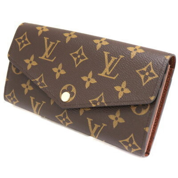 Louis Vuitton Portefeuille Sarah Long Wallet Monogram Brown - Picture 1 of 6